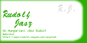 rudolf jasz business card